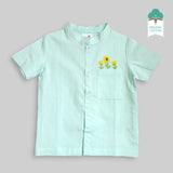 Organic Cotton Embroidered Shirts - Sunflower