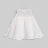 Organic Cotton Girls Jabla / Dress - White