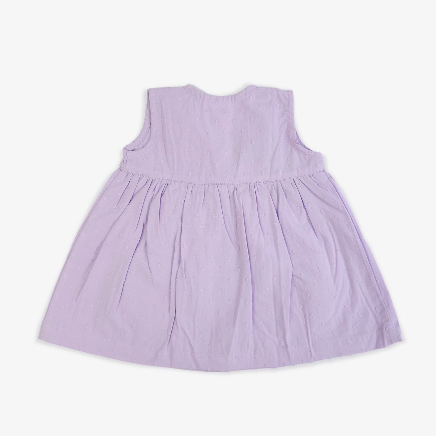 Keebee Organic Cotton Hand Embroidered Lilac Baby Girl Dress