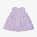 Organic Cotton Hand Embroidered Lilac Baby Girl Dress