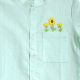 Organic Cotton Embroidered Shirts - Sunflower