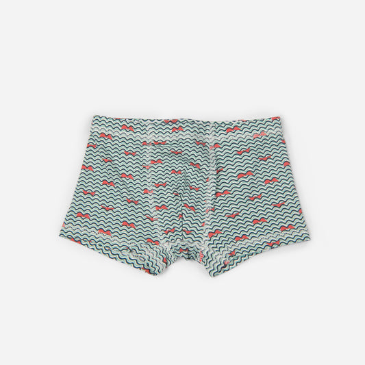 Organic Cotton Boys Boxer Brief - Paper Boats