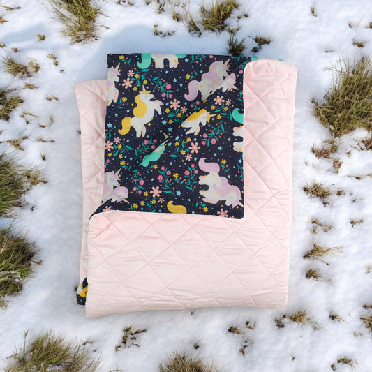 Keebee Organic Cotton Quilt - Unicorns