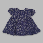 Organic Cotton Embroidered Girls Jabla / Dress - Lemons