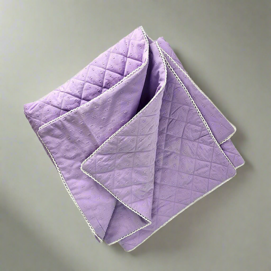 Keebee Organic Cotton Solid Putta Quilt - Lilac