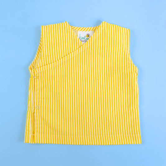 Keebee Organic Cotton Striped Jabla - Yellow