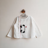 Organic Cotton Embroidered Shirts - Panda