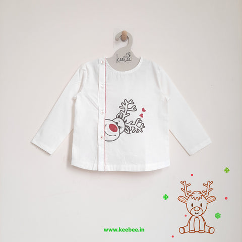 Organic Cotton Embroidered Shirts - REINDEER
