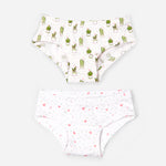 ORGANIC COTTON GIRLS HIPSTERS - CACTUS LOVE COMBO