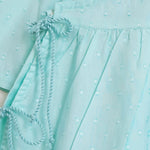 Organic Cotton Putta Puff Sleeve Girls Jabla / Dress - Aqua