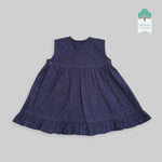 Organic Cotton Putta Girls Jabla / Dress - Dark Blue